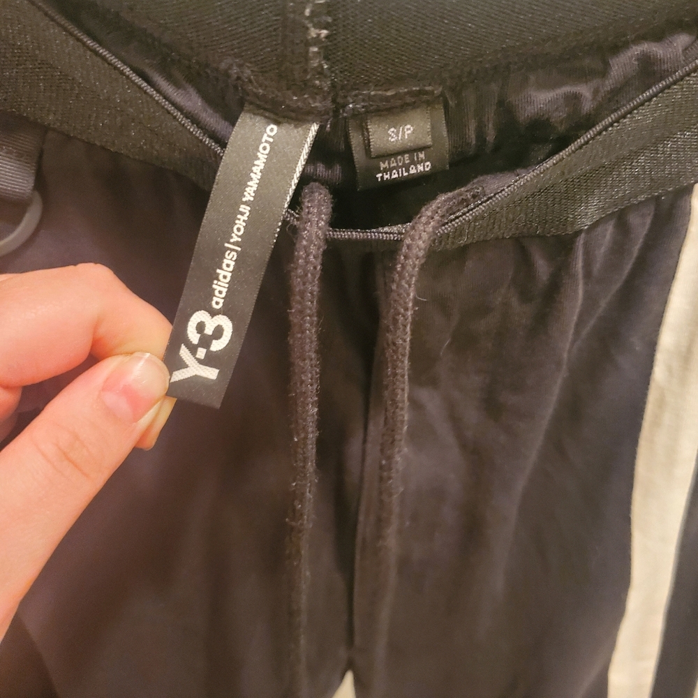 Y-3 Black and White Pants - Picture 8 of 8